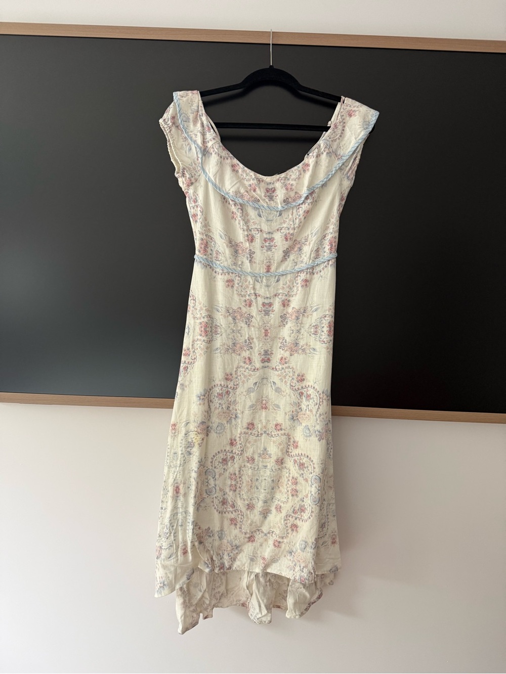 Women's Cream Floral Summer Dress
